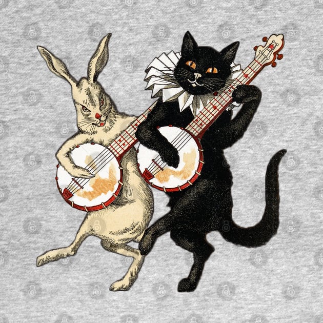 White Rabbit, Black Cat by Doctor Tarr Design